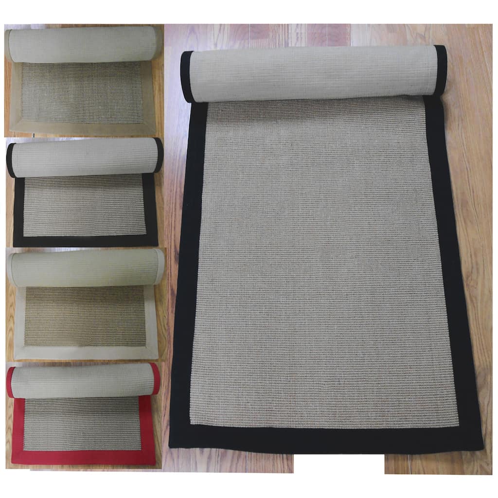 Woven Real Sisal Jute Rug (2'6 x 8') - 2'6 x 8' - 2'6 x 8'