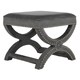 Safavieh Dante X-Bench Pewter Grey Ottoman - Thumbnail 7