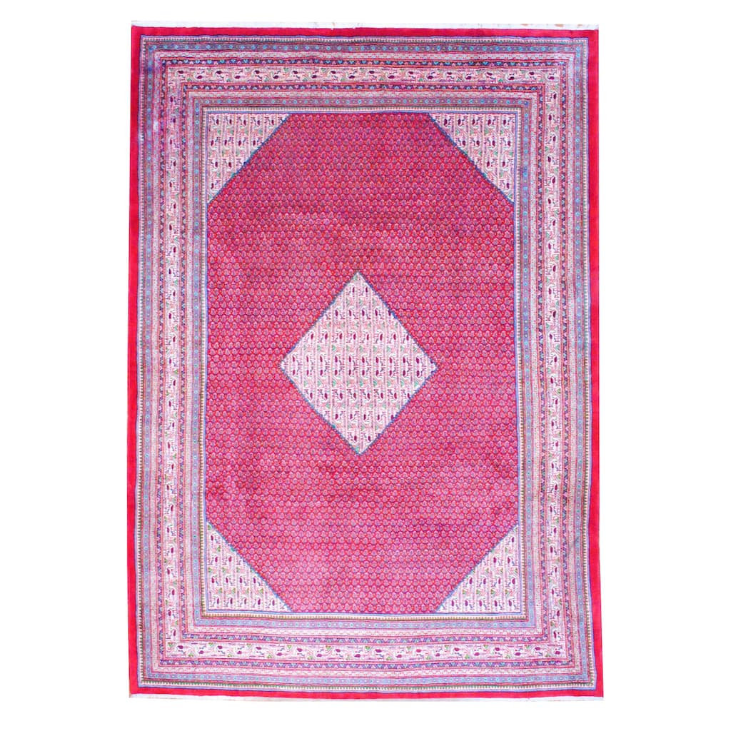 Handmade One-of-a-Kind Mir Wool Rug (Iran) - 8'2 x 11'8