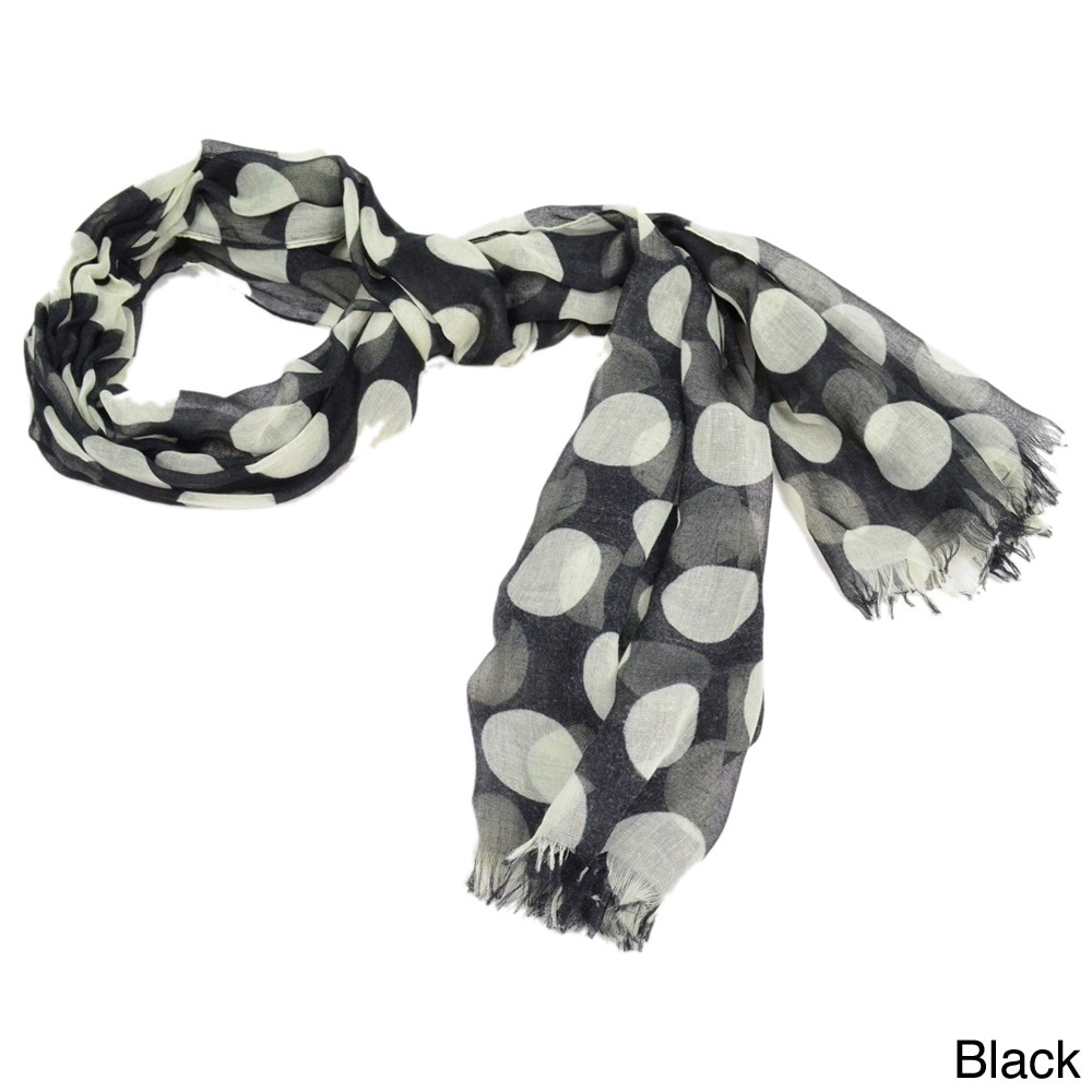 La77 Womens Polka dot Print Scarf