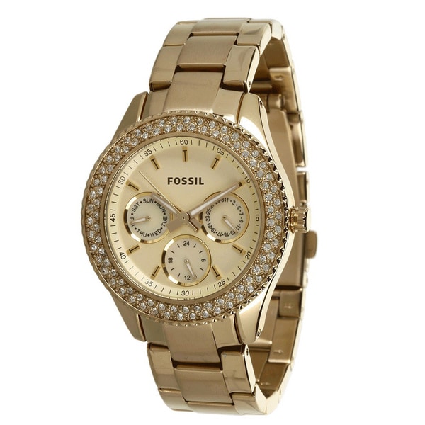 Fossil's Women's ES3101 Stella Goldtone Watch Fossil Women's Fossil Watches