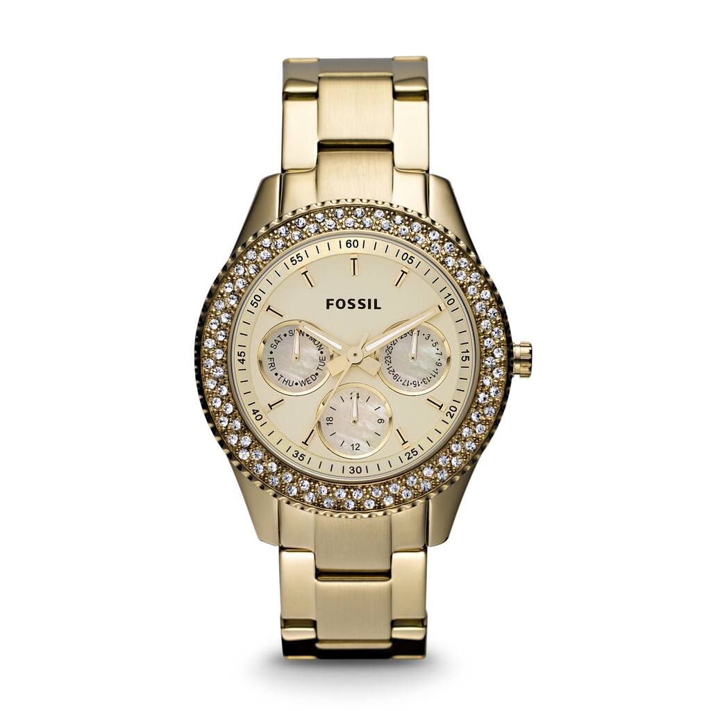 Fossil's Women's ES3101 Stella Gold-tone Stainless Steel Watch - Gold