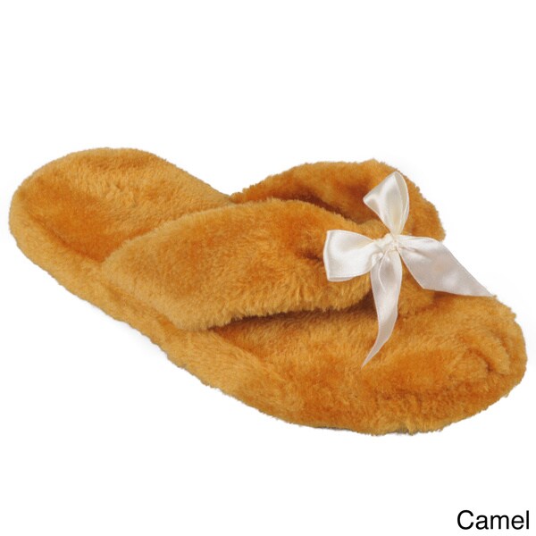 fur lined flip flop slippers