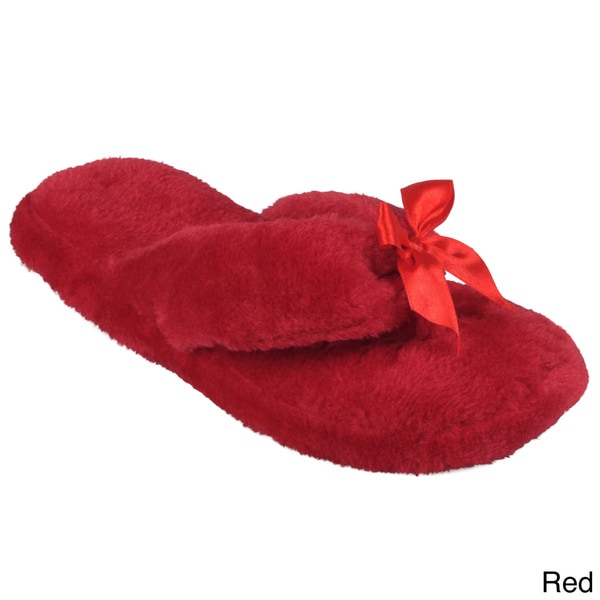 fleece lined flip flops womens