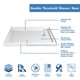 preview thumbnail 19 of 21, DreamLine SlimLine 36 in. D x 48 in. W x 2 3/4 in. H Double Threshold Shower Base