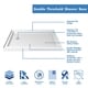 preview thumbnail 4 of 21, DreamLine SlimLine 36 in. D x 48 in. W x 2 3/4 in. H Double Threshold Shower Base Left Drain Base