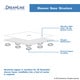preview thumbnail 22 of 21, DreamLine SlimLine 36 in. D x 48 in. W x 2 3/4 in. H Double Threshold Shower Base