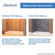 preview thumbnail 10 of 21, DreamLine SlimLine 36 in. D x 48 in. W x 2 3/4 in. H Double Threshold Shower Base