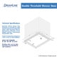 preview thumbnail 20 of 21, DreamLine SlimLine 36 in. D x 48 in. W x 2 3/4 in. H Double Threshold Shower Base