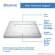 preview thumbnail 8 of 21, DreamLine SlimLine 36 in. D x 48 in. W x 2 3/4 in. H Double Threshold Shower Base