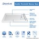 preview thumbnail 7 of 21, DreamLine SlimLine 36 in. D x 48 in. W x 2 3/4 in. H Double Threshold Shower Base