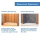 preview thumbnail 12 of 21, DreamLine SlimLine 36 in. D x 48 in. W x 2 3/4 in. H Double Threshold Shower Base