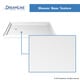 preview thumbnail 14 of 21, DreamLine SlimLine 36 in. D x 48 in. W x 2 3/4 in. H Double Threshold Shower Base