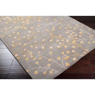 Sakura Handmade Transitional Floral Wool Area Rug
