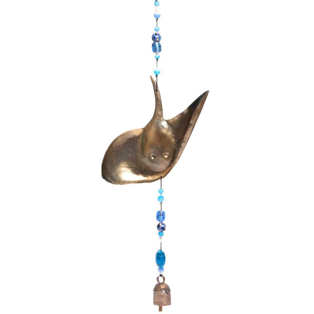 Handmade Manta Ray Sea Life and Ocean Wind Chime (India)