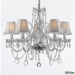 Gallery Venetian Style All Crystal Chandelier (White) - Chandeliers For Bedrooms by Overstock.com