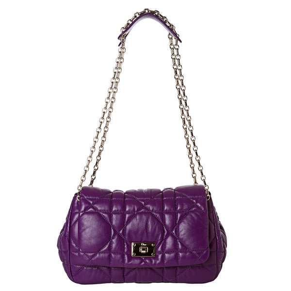 Dior Milly La Foret Small Purple Leather Shoulder Dior X27 Milly La Foret Small Purple Leather Shoulder