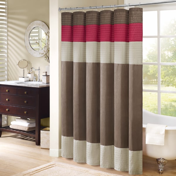 Madison Park Monroe Colorblocked Shower Curtain - Free Shipping On ...