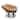 Bali 42-inch Rattan Papasan Chair with Microsuede Cushion