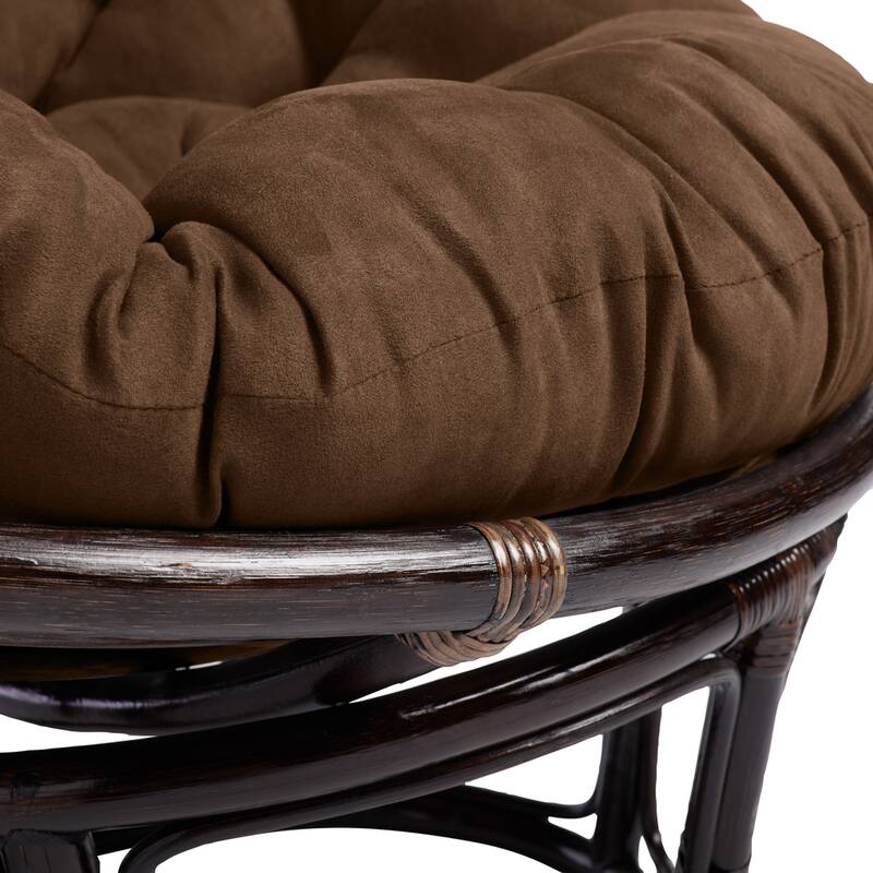 Bali 42-inch Papasan Chair with Microsuede Cushion