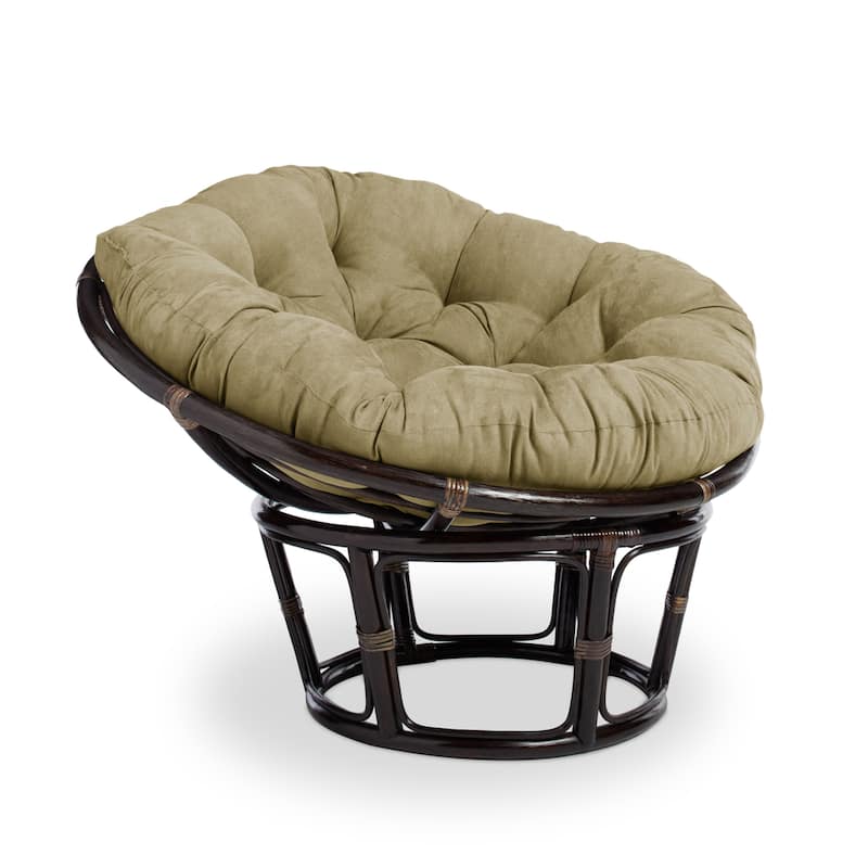 Bali 42-inch Papasan Chair with Microsuede Cushion - Sage