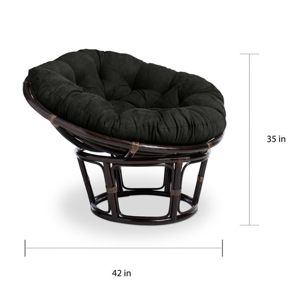 black papasan cushion cover