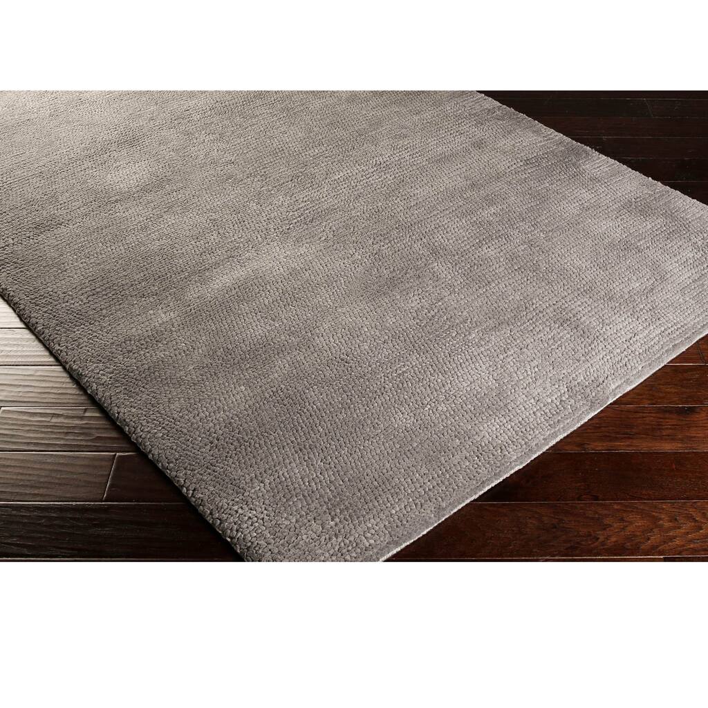 Hand-woven Cardinal Plush Shag New Zealand Wool Rug