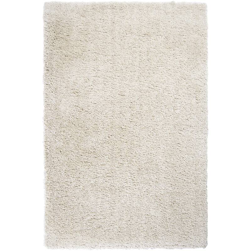 Hand-tufted Charlotte Soft Shag Area Rug - 3' x 5' - Snow - Rectangle
