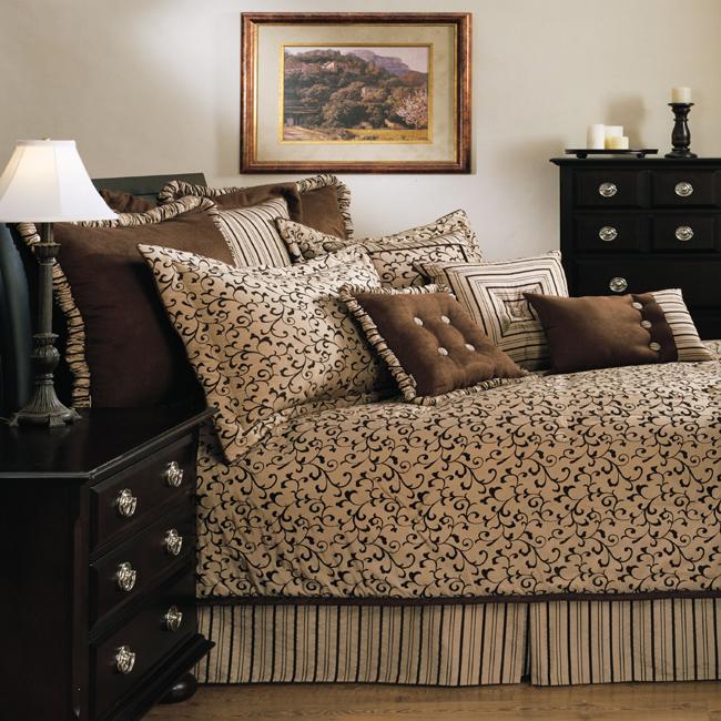 Sherry Kline Belacour Latte 4 piece Comforter Set