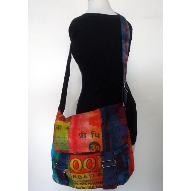 Jute Tie Dye Messenger Bag (Nepal)  