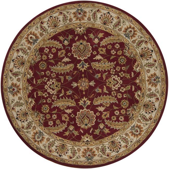 Hand tufted Kaiser Red Wool Rug (99 Round)