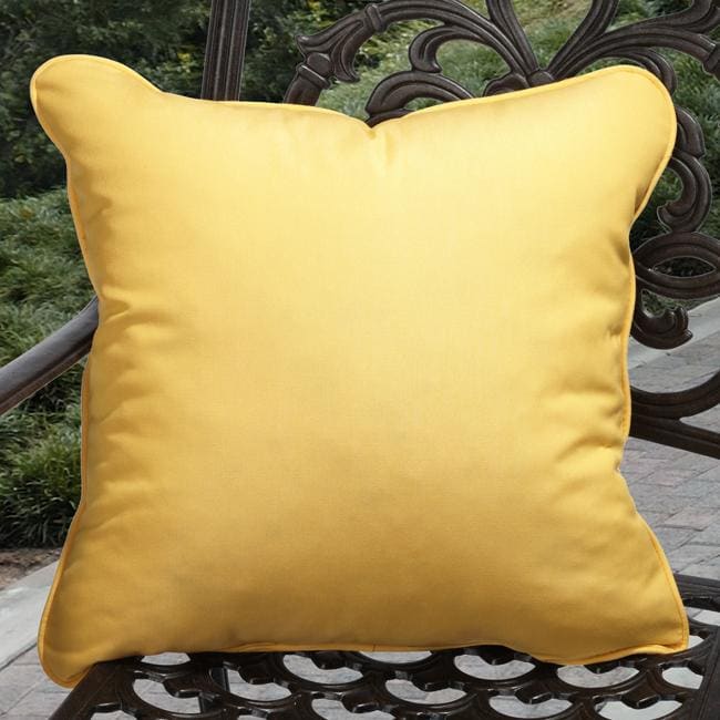 Clara Outdoor Yellow Pillows Made with Sunbrella (Set of 2) Bed Bath & Beyond 5880237