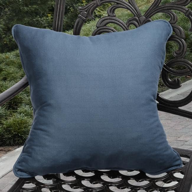 Kate Outdoor Marine Blue Pillows (Set of 2)