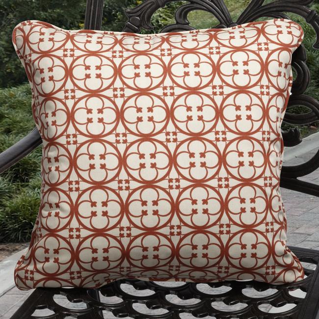 Ava Outdoor Terre Santa Fe Red Pillows (Set of 2)