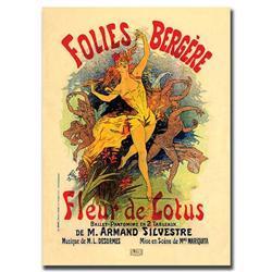 Folies Bergere Fleur De Lotus By Jules Cheret - - Bed Bath & Beyond ...