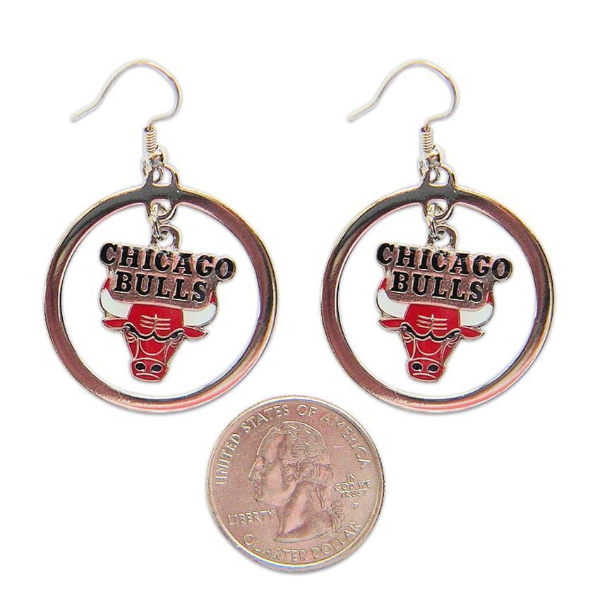Chicago Bulls Hoop Logo Earrings Free Shipping On Orders Over Chicago Bulls Hoop Logo Earrings
