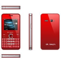 dr. Tech IP88 Dual SIM Unlocked Red Cell Phone with Micro 4GB Memory