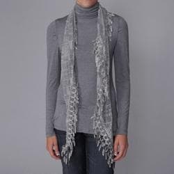 Journee Collection Womens Geometric Pattern Mesh Scarf