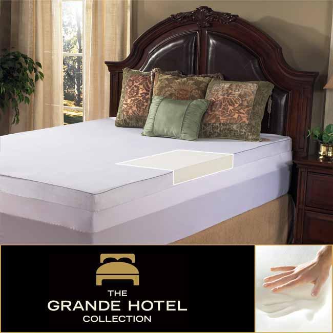   Twin/ Full size Memory Foam Mattress Topper with Egyptian Cotton Cover