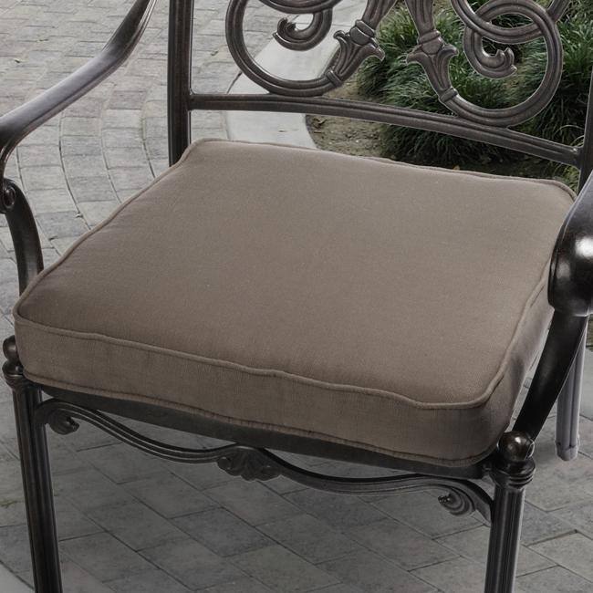 Kate Brown Outdoor Cushion with P. Kaufmann Fabric