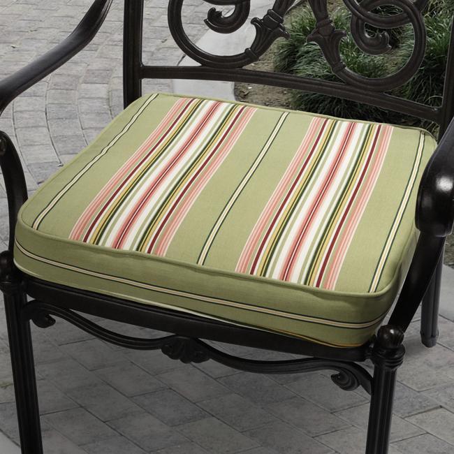 Isabella Lennar Green Outdoor Cushion with Richloom Fabric