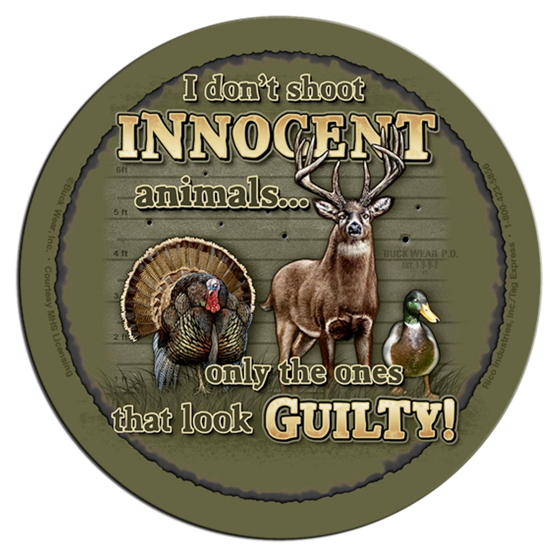 Rico Industries Innocent Animals Neoprene Coasters (set Of 4)