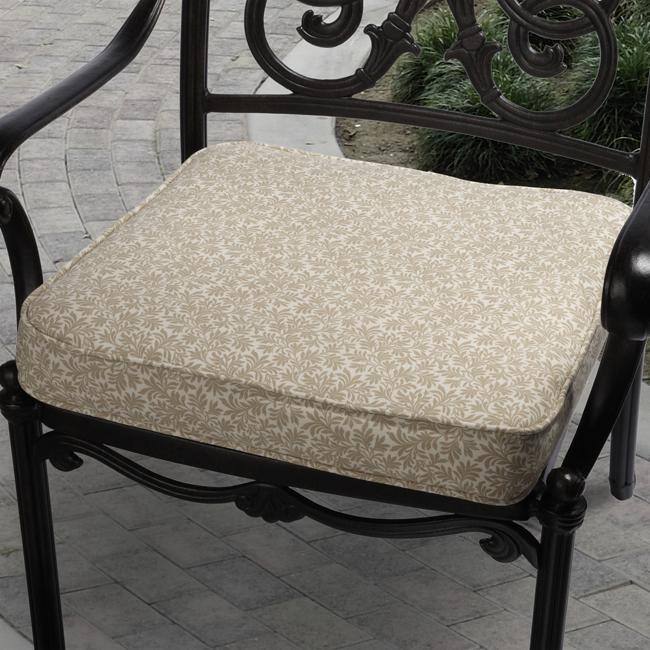 Ava Parson Natural Outdoor Cushion with Covington Fabric