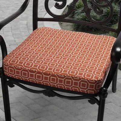 Kate Orange Outdoor Cushion with P. Kaufmann Fabric
