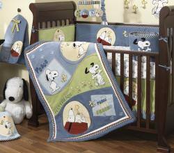 Shop Lambs Ivy Vintage Snoopy 6 Piece Crib Bedding Set Free