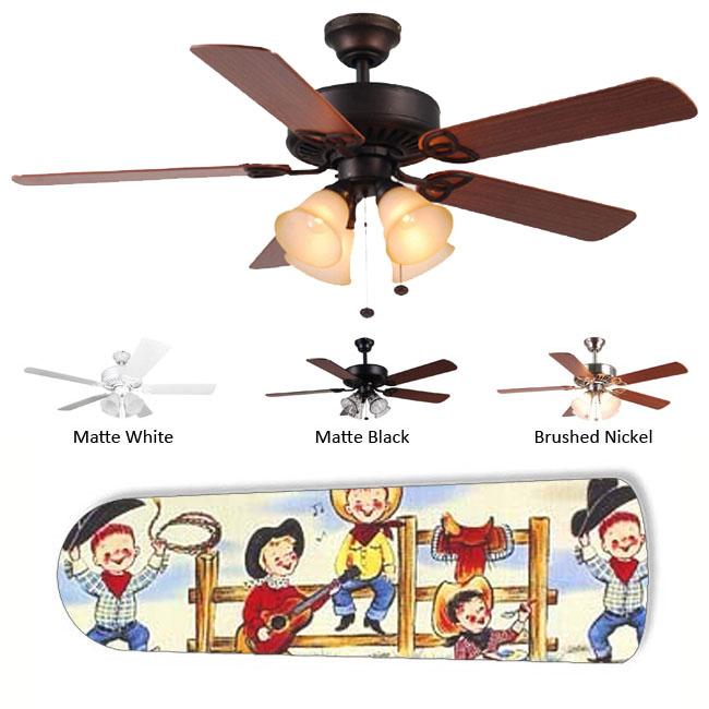 Shop New Image Concepts 4 Light Cowboy Kids Ceiling Fan Free