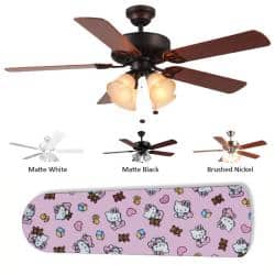 Shop New Image Concepts 4 Light Hello Kitty Blade Ceiling Fan