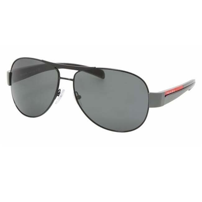 Prada Sport PS51LS Black Aviator Sunglasses  