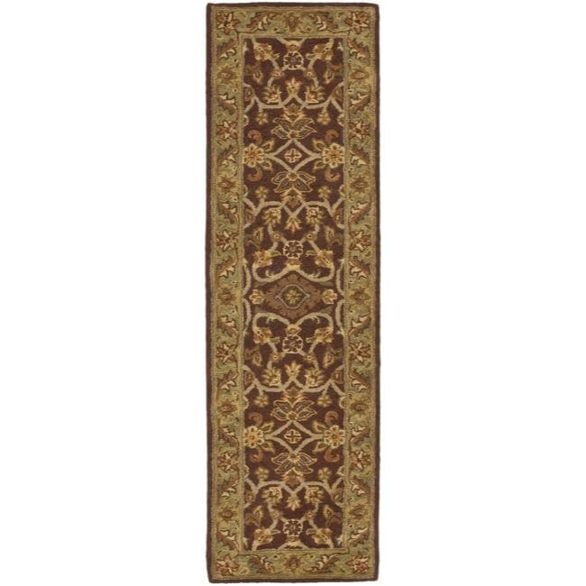 Safavieh Handmade Golden Jaipur Rust/ Green Wool Rug (23 X 12)
