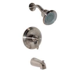 Shop Fontaine Diamani Brushed Nickel Tub And Shower Faucet Set